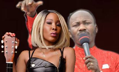 Singer Stephanie Otobo Drags Apostle Johnson Suleman Again, Shares Oracle of God’s D*ck Photos on Twitter